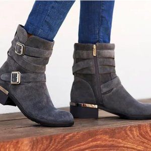 Vince Camuto Webey Ankle Boots Gray sz 7